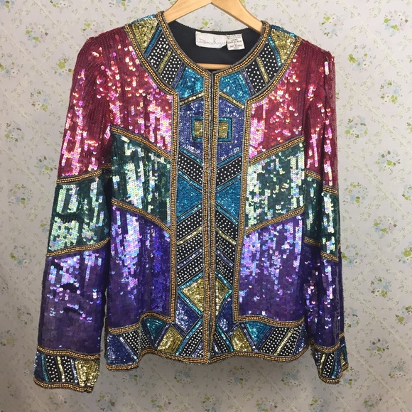 Laurence Kazar Jackets & Blazers - Stunning Vintage Laurence Kazar Beaded Jacket